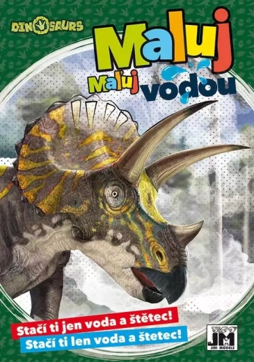 Coloriage A5 Peins à l’eau Dinosaures