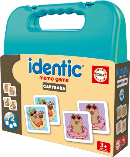 Jeu de mémoire en valisette Capybara EDUCA (72 cartes)
