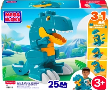 Mega Bloks jeu de construction dinosaure 3 en 1