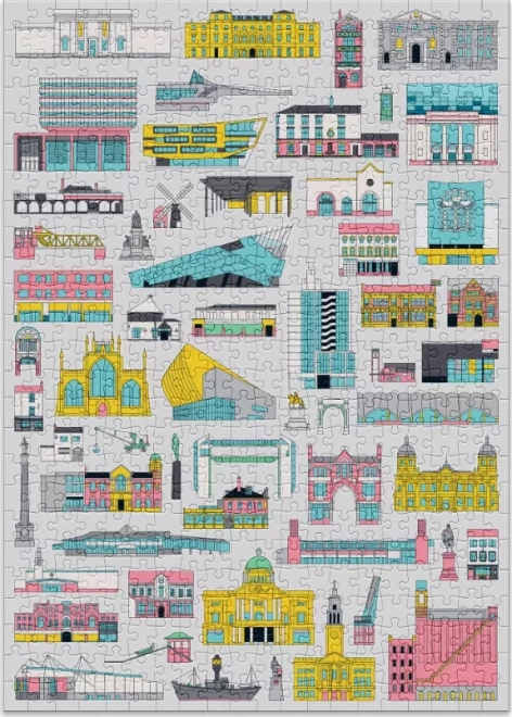 Puzzle avec Bâtiments 500 Pièces de Cloudberries