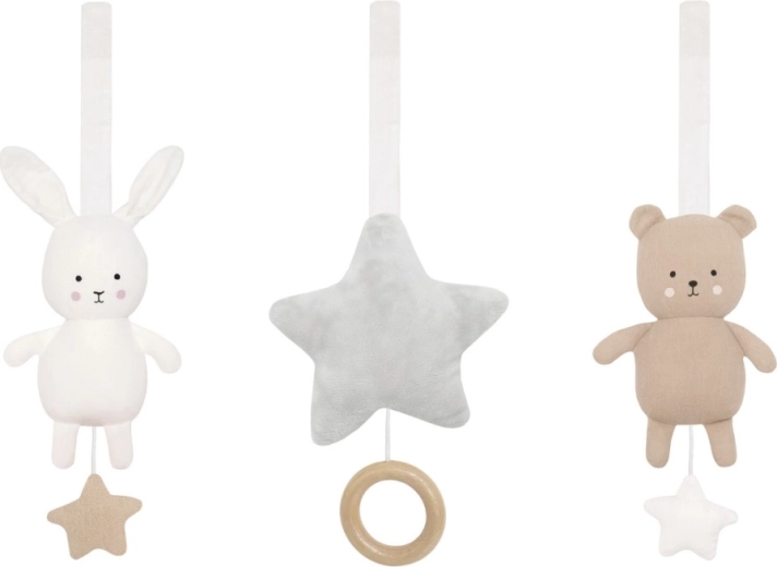 Jabadabado jouets textiles pour arche d’éveil teddy & bunny