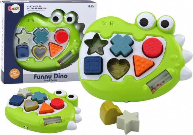 Trieur sensoriel dinosaure avec mélodies pour les tout-petits