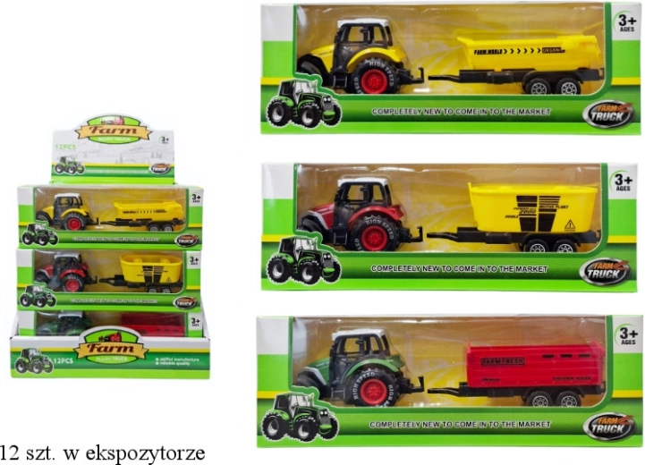 Tracteur avec remorque