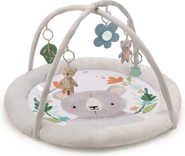 Kinderkraft tapis d’éveil avec arche Cozyplay, gris clair