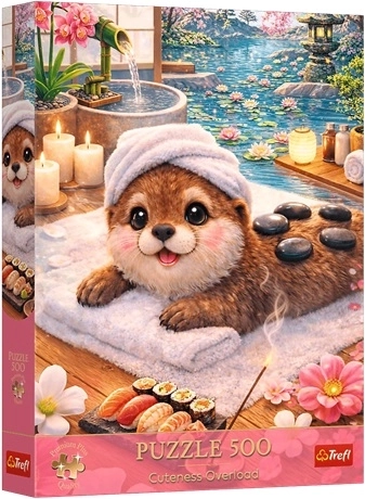 Puzzle Trefl 500 Premium Plus – adorable loutre au spa