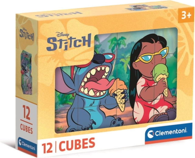Cubes puzzle 12 pcs DISNEY STITCH de Clementoni