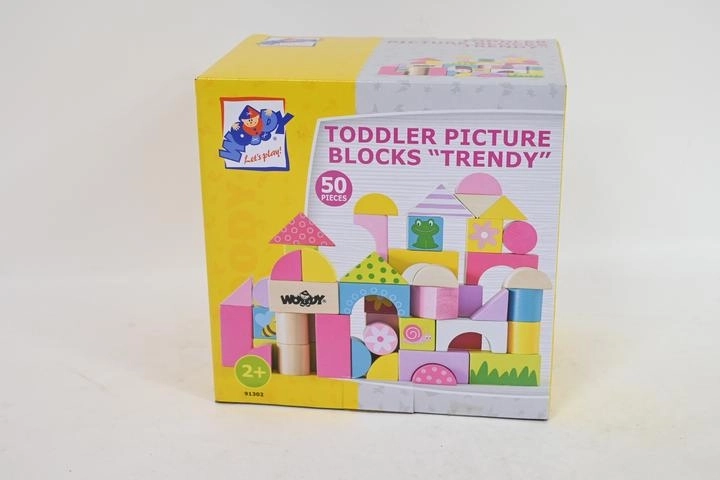 Woodyland blocs en bois colorés 80 pièces