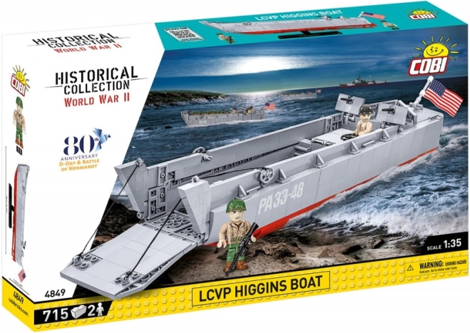 Kit de construction COBI LCVP Higgins Boat – bateau de débarquement historique 1:35