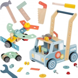 chariot de marche en bois – voiture et mini atelier STEM TOOKY TOY