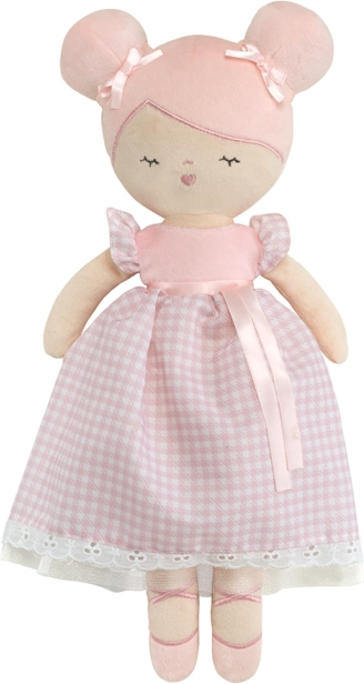 Poupée en peluche Niza 36 cm avec berceau