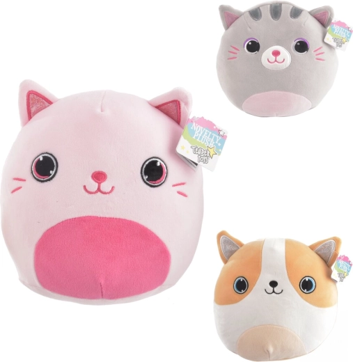 Chat en peluche 20 cm (assortiment 3 variantes)