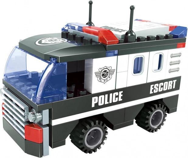 jeu de construction compatible bloxo voiture de police 106 pièces