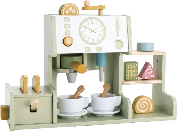 2Kids Toys cafetière en bois avec grille-pain