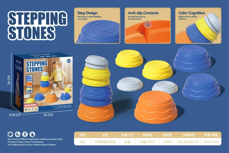 Ensemble de plateformes sensorielles colorées pour enfants