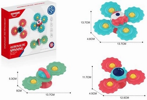 Set de hochets pour enfants avec spinners Astro, 3 pcs