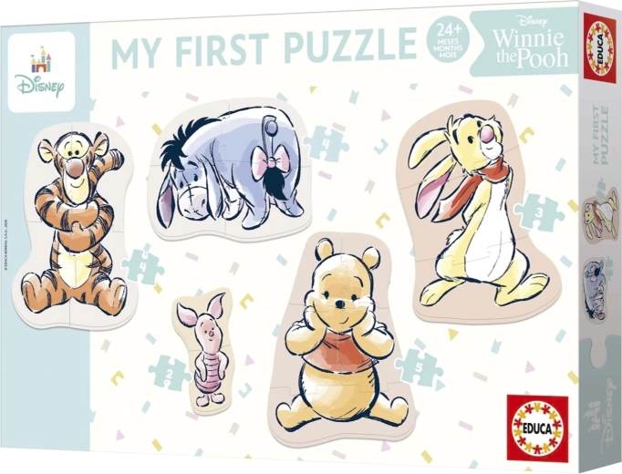 Puzzle progressif Educa Baby Winnie l’Ourson 5 en 1 (2–8 pièces)