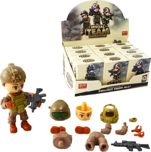Figurines unité spéciale Tempête de sable – coffret de 12 modèles