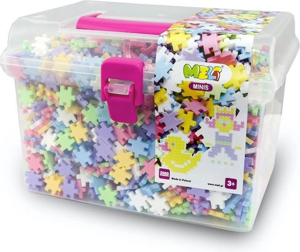 Boîte de voyage Meli Minis Pastel - jeu de construction - 2500 pièces