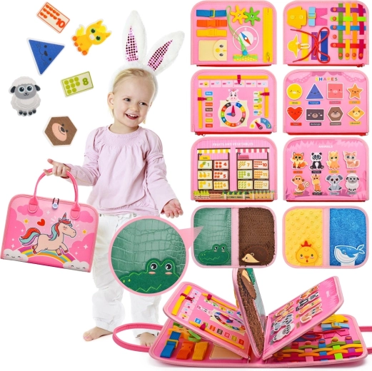 2Kids Toys livre sensoriel busy licorne