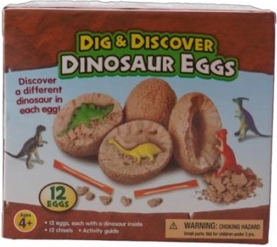 Œufs de dinosaure à déterrer – kit éducatif pour enfants