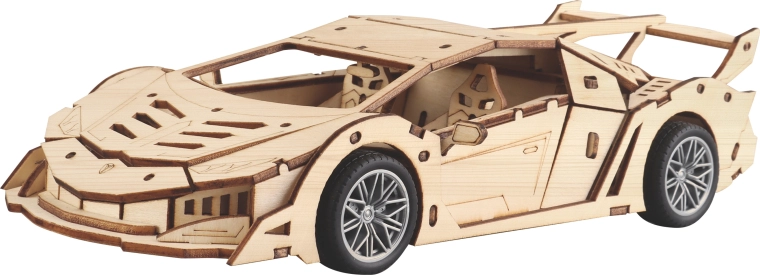 Kit de construction en bois de voiture de course