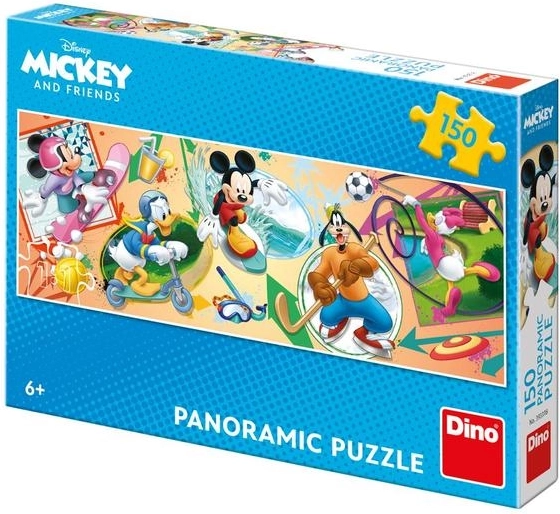 Puzzle panoramique DISNEY Mickey et ses amis – sport, 150 pièces