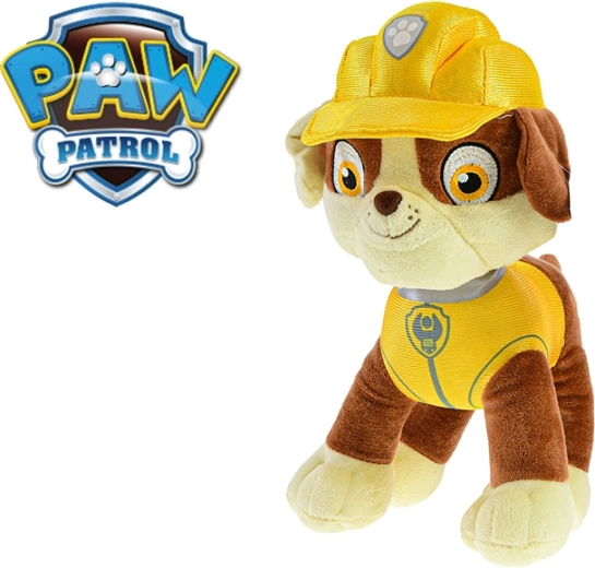 Peluche chien Rubble de la Pat’ Patrouille 27 cm
