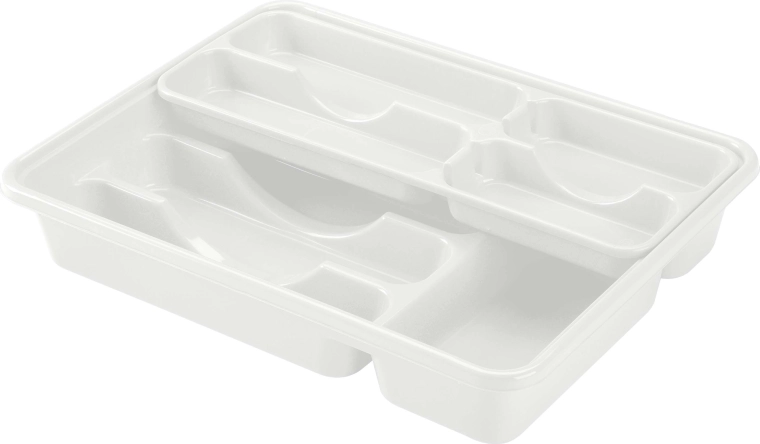 Range-couverts en plastique HEIDRUN 40 × 31 × 7 cm, assortiment de couleurs