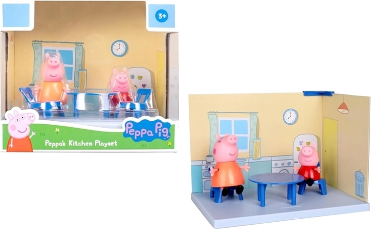 Peppa Pig – set de jeu cuisine avec 2 figurines