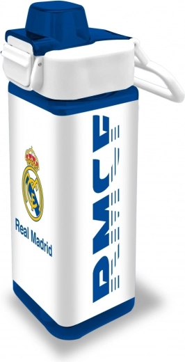 Bouteille carrée 500 ml en PP Real Madrid