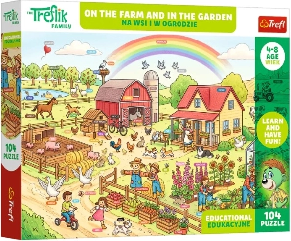 Puzzle pour enfants Edu 104 pièces à la campagne et au jardin