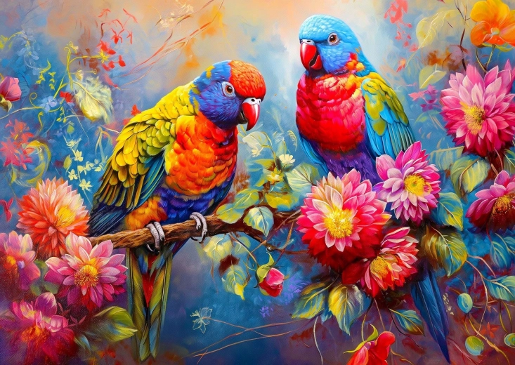 Puzzle Compagnons Tropicaux 1000 pièces