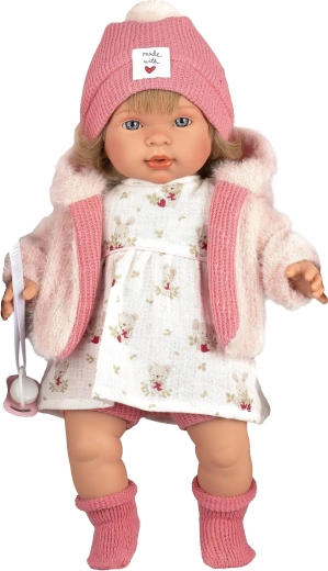 Llorens Carla – poupée réaliste parlante et qui pleure avec corps souple 42 cm