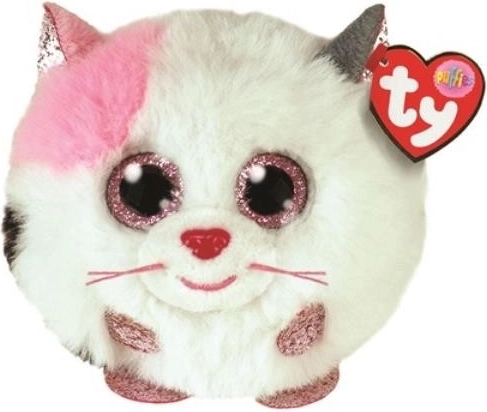 Peluche TY Beanie Balls - chat blanc