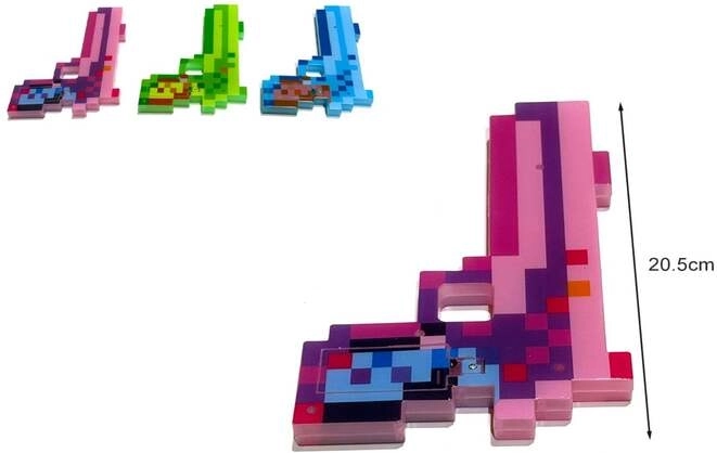 Pistolet pour enfants Gazelo Pixel avec effets lumineux et sonores
