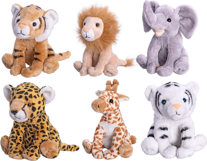Animaux en peluche safari 15 cm