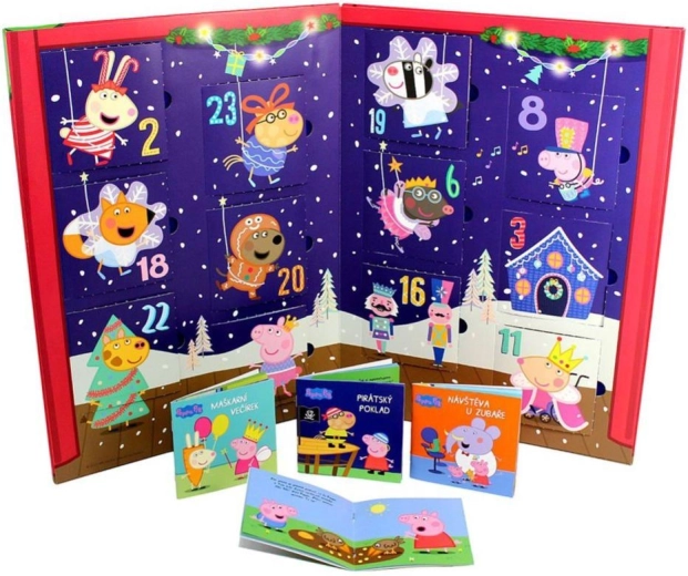 Grand calendrier de l’Avent PEPPA PIG avec 24 petits livres