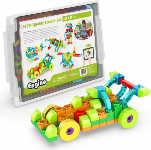 Engino STEM Qboidz – kit de démarrage – jeu de construction pour enfants (1175 pièces)