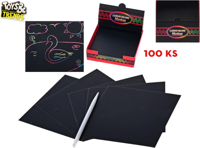 Images à gratter TOYS& TRENDS – kit créatif 100 feuilles