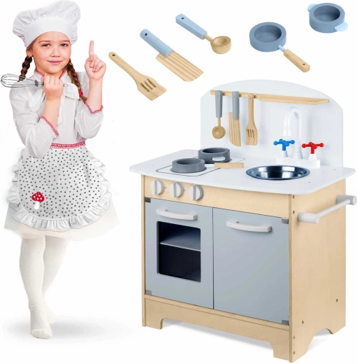 Cuisine pour enfants interactive en bois RICOKIDS