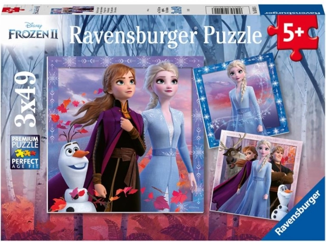 Puzzle Ravensburger La Reine des Neiges 2 : Le Voyage 3x49 pièces