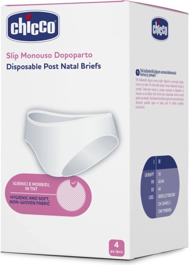 Chicco culottes post-partum jetables, taille L, 4 pcs