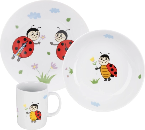 Service de repas pour enfants Coccinelle – 3 pièces