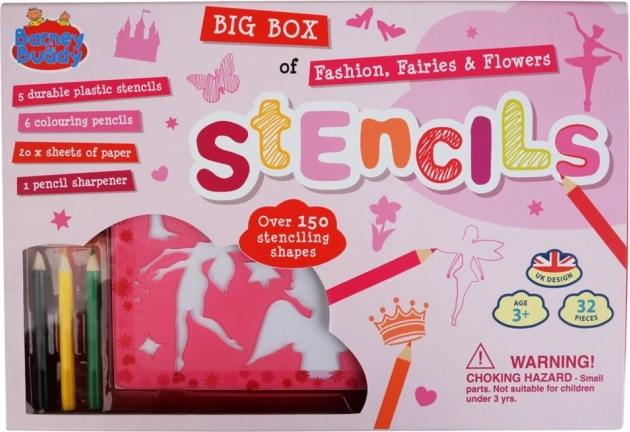 Pochoirs à dessiner – fées de la mode, grand ensemble