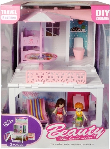 Villa à étages pour mini poupées