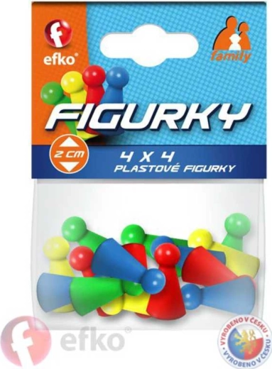 EFKO Family figurines colorées pour jeux de société (16 pcs)