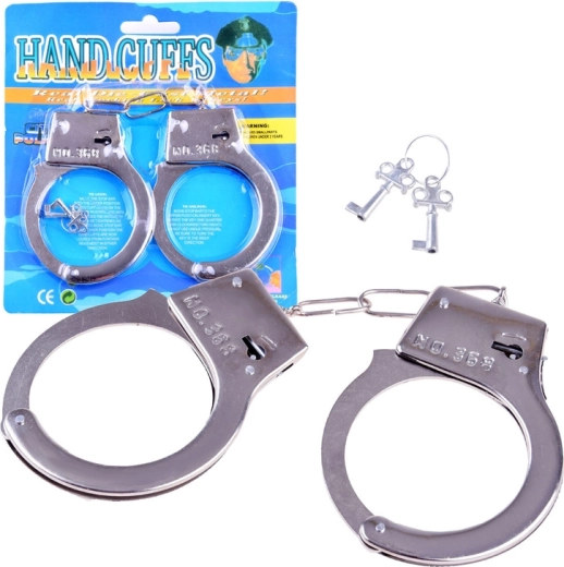 Menottes pour enfants en métal avec clé