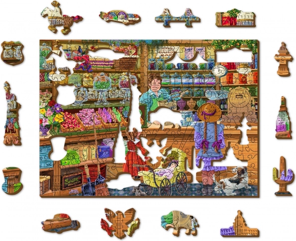 Puzzle en bois Aventure sucrée 2-en-1 200 pièces