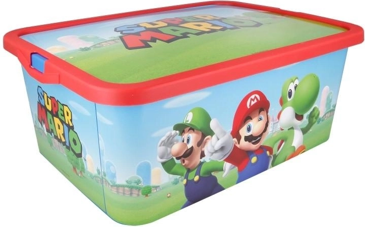 Boîte de rangement avec couvercle Super Mario