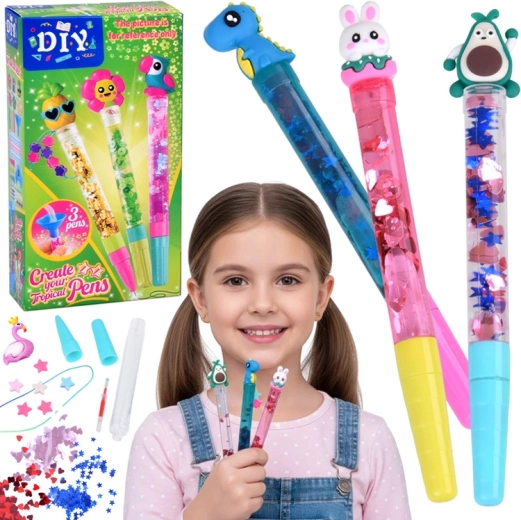 Kit créatif DIY pour fabriquer des stylos gel – lot de 3